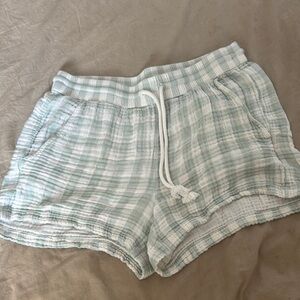 Lou & Grey Loft Gingham Triple Cloth Shorts